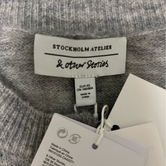 NWT &Other Stories grey wool cardigan - Picture 4 of 5